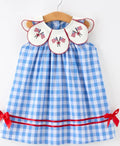 Blue & white gingham dress- Preorder