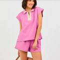 Ladies 2 piece short set